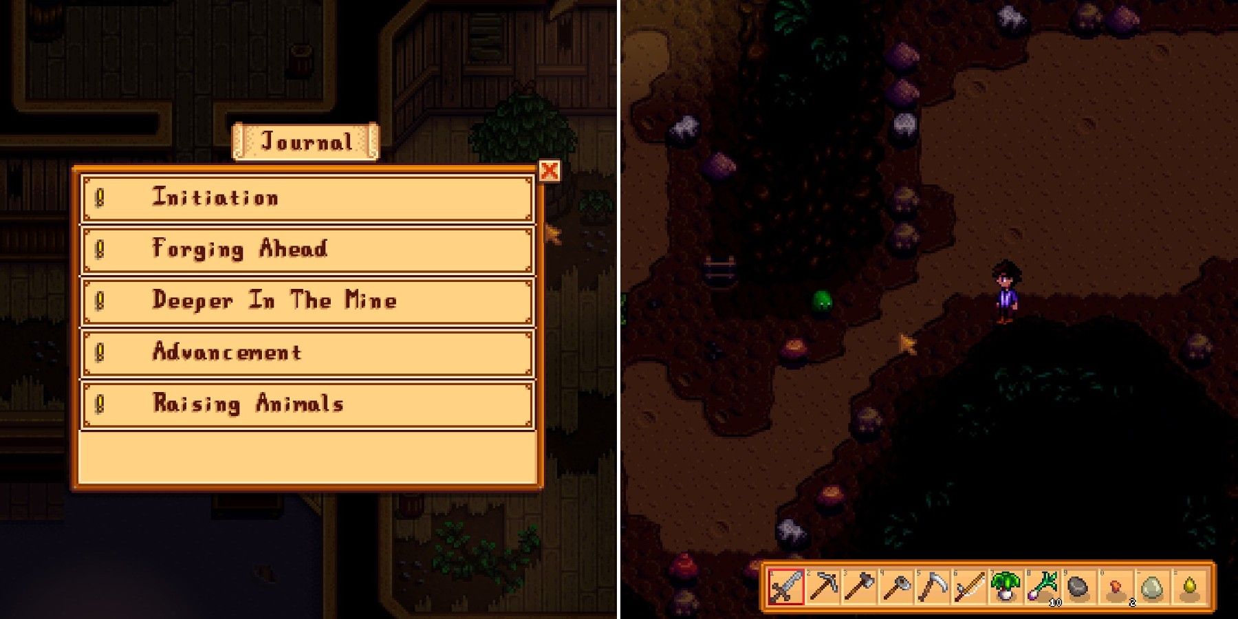 stardew valley quests and mines