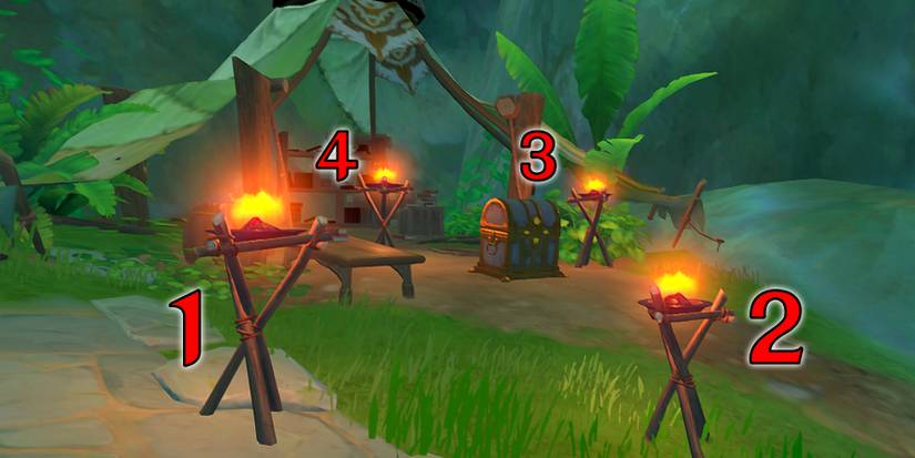 the camp inside of the cave location in genshin impact