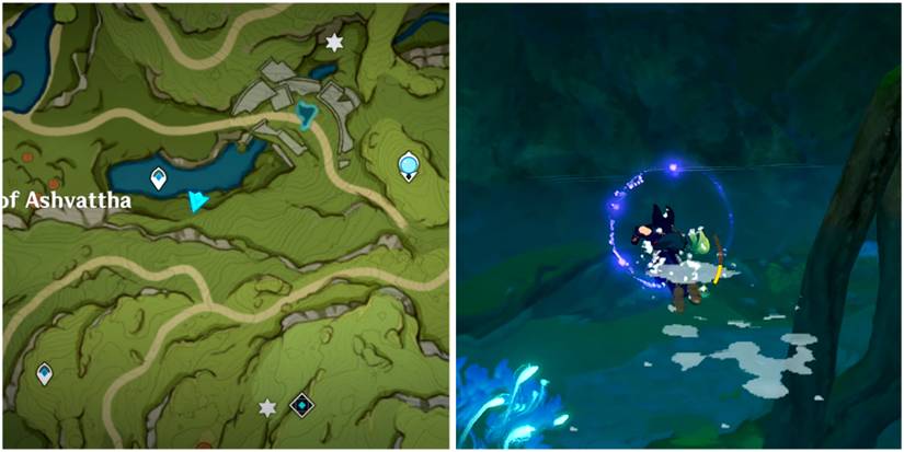 the cave location in genshin impact