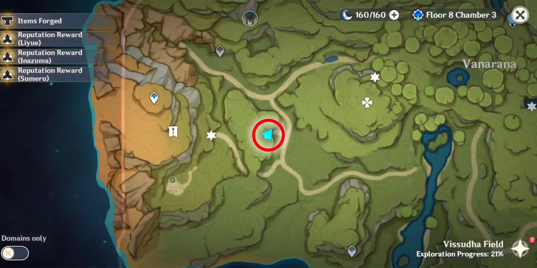 the location of the Jadeplume Terrorshroom boss in the Genshin impact