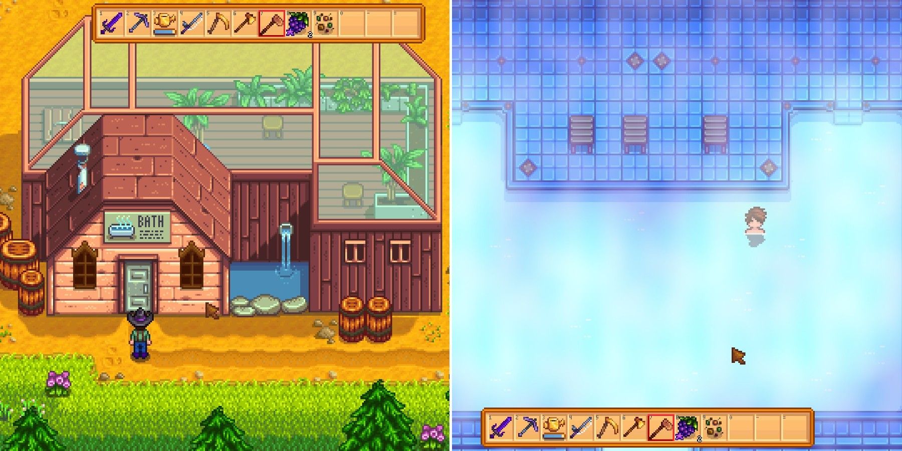 the spa in stardew valley