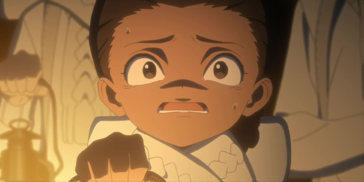 thepromisedneverland-childlooksinfear