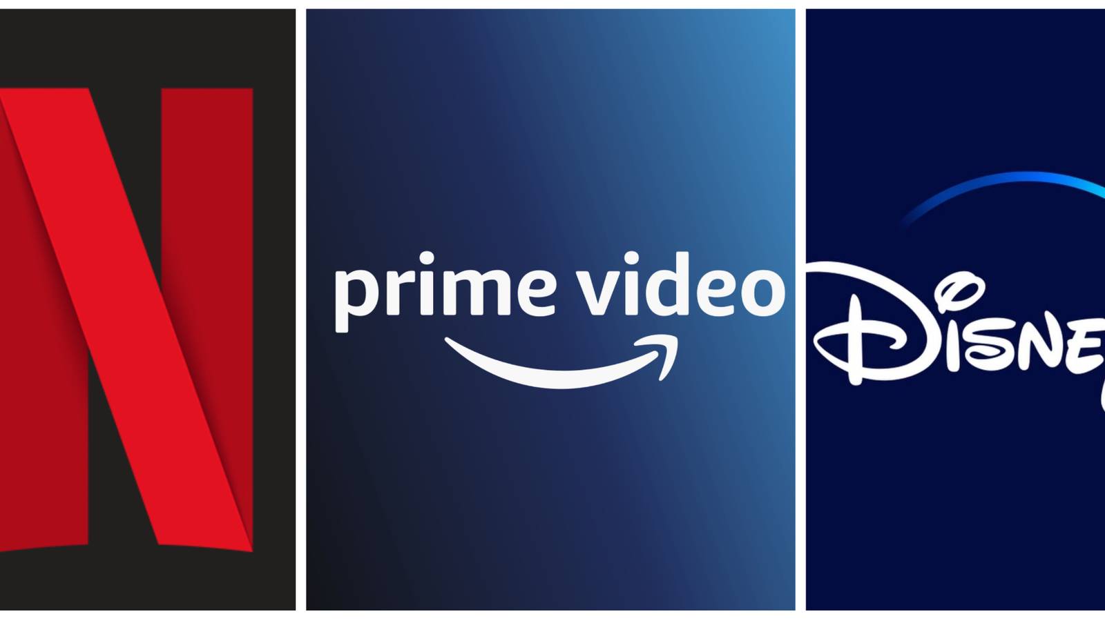 netflix, amazon prime video, disney plus