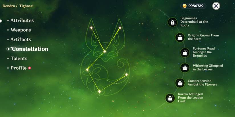 tighnari constellation in genshin impact