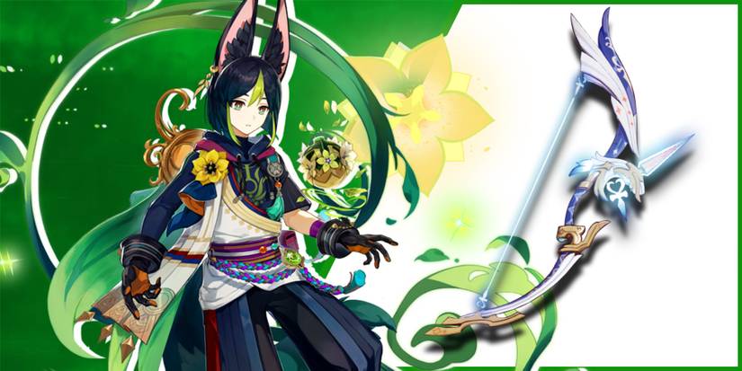 tighnari next to amos' bow in genshin impact