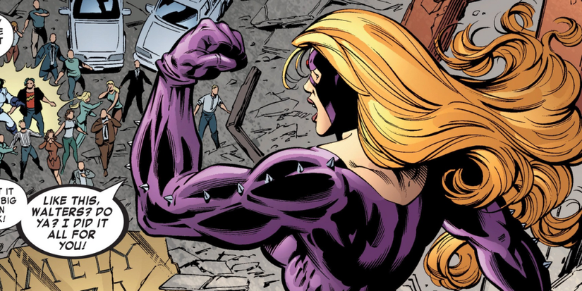 titania flexing her arm