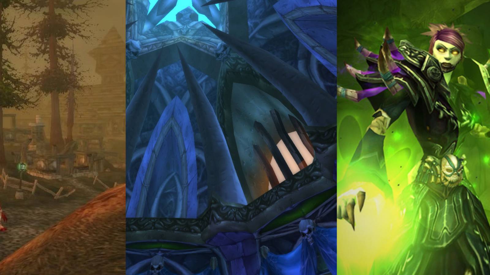 title split image old Andorhol Naxxramus Sapphiron's lair