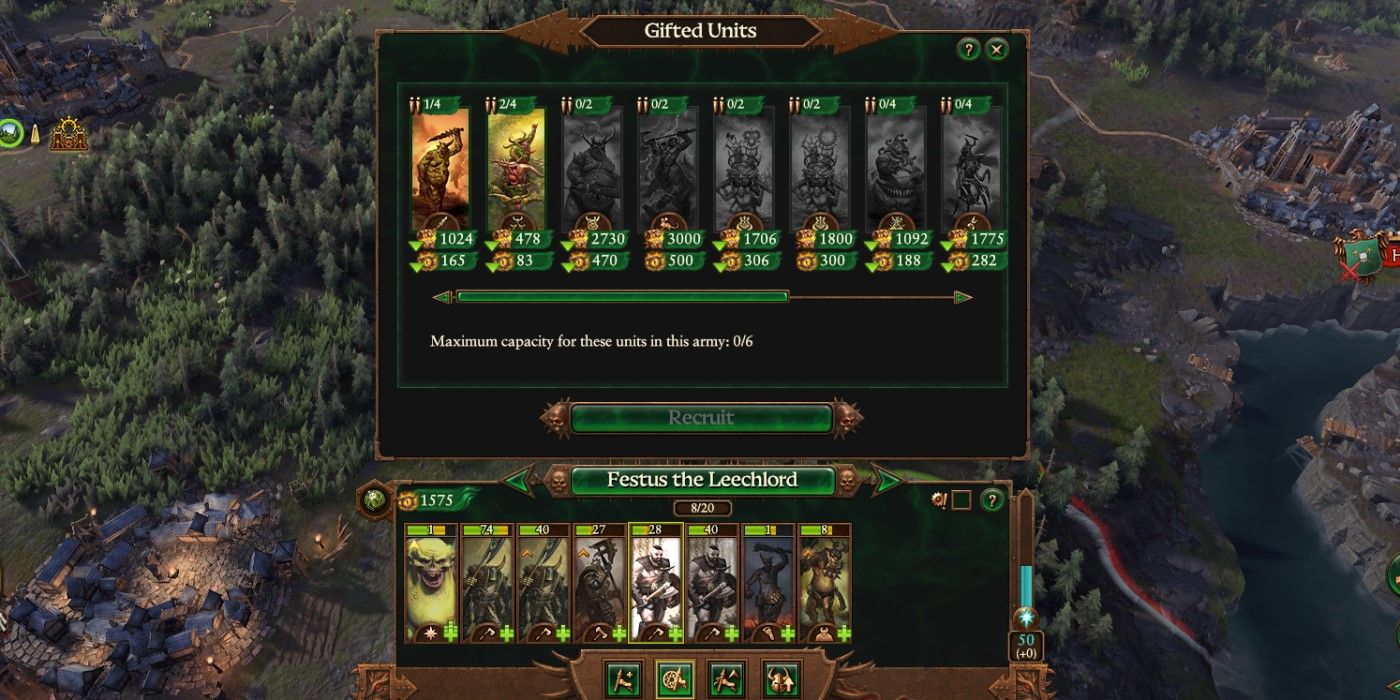 Total War: Warhammer 3 Festus Gifted units selection