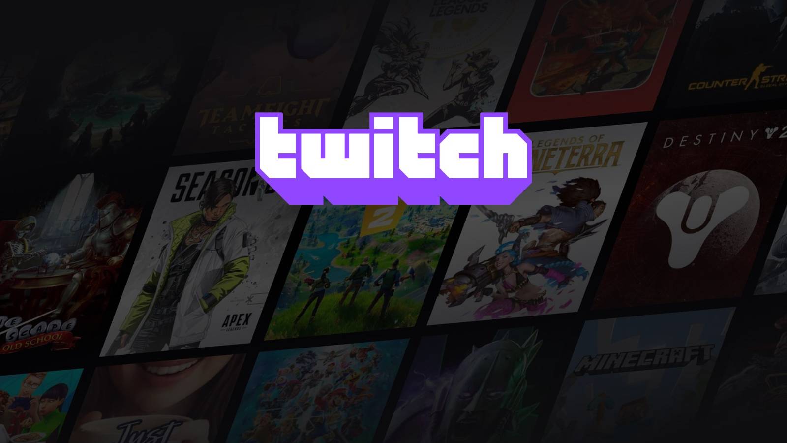 twitch logo and games browsing