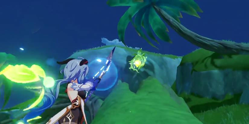using a charged attack or aimed shot to use the dendrograna in genshin impact