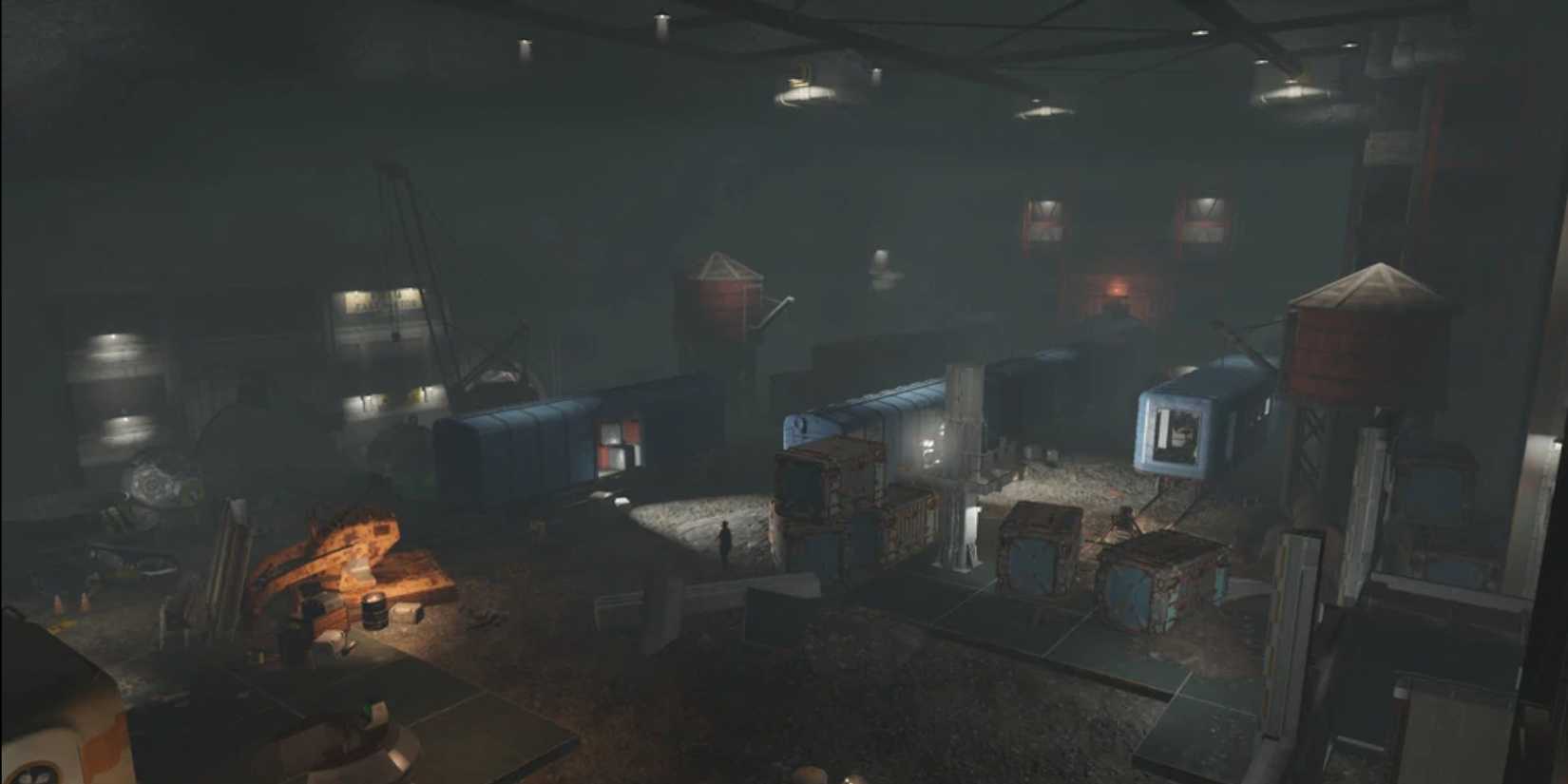 A vast underground bunker