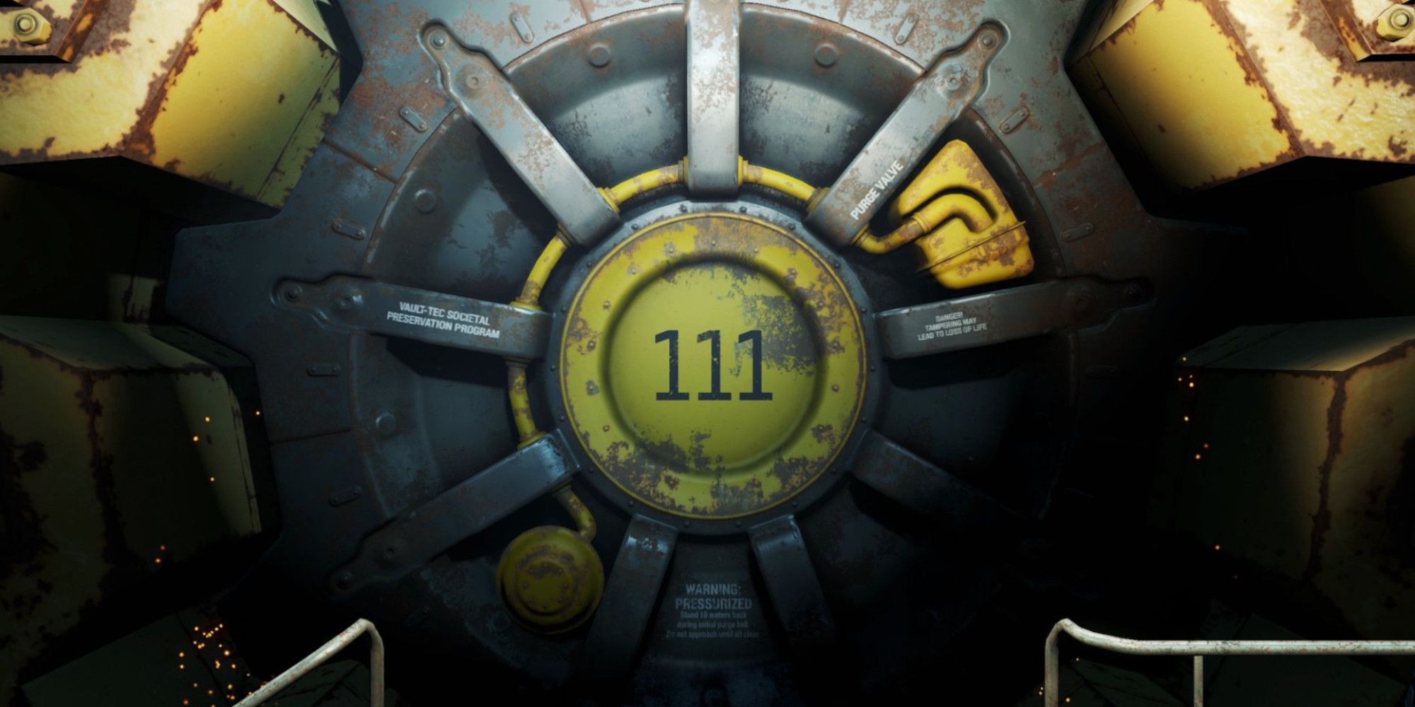 A vault door in Fallout
