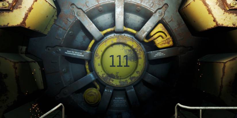 A vault door in Fallout