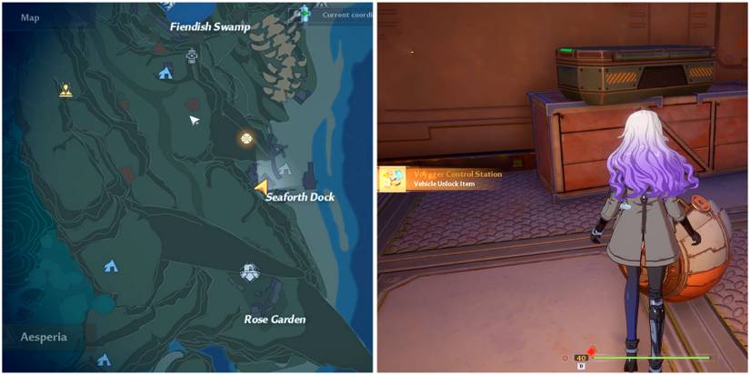 voyagaer control station locatin in tower of fantasy