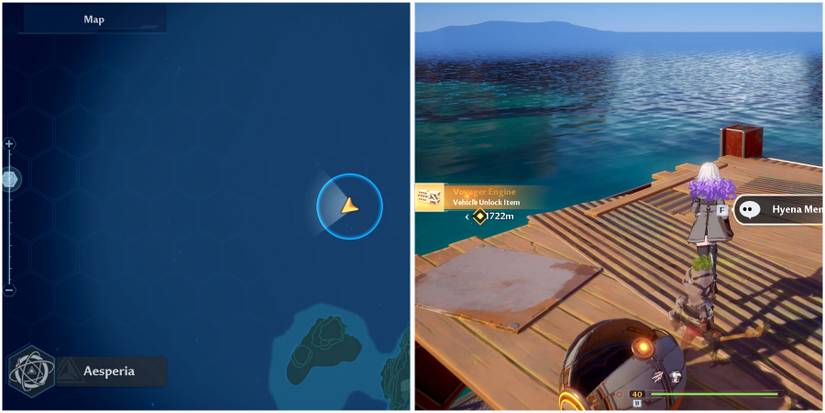 voyager engine location in tower of fantasy