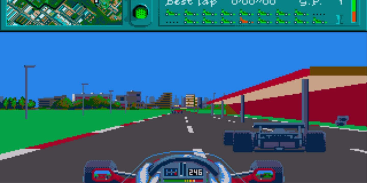 The player overtakes an opponent in Vroom