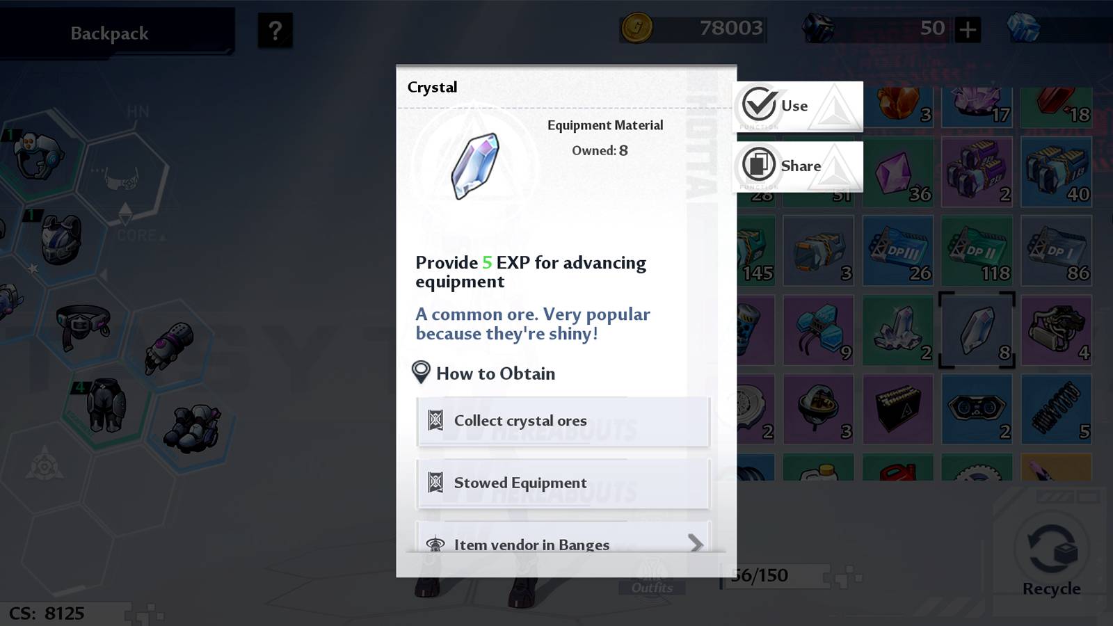 where to gather crystals in tower of fantasy
