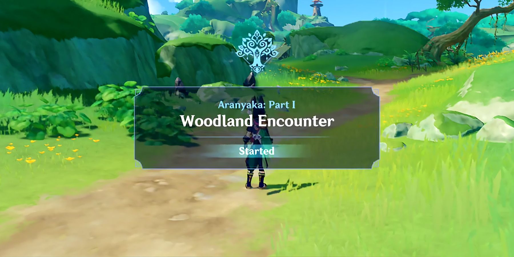 woodland encounter full completion walkthrough (aranyaka chapter 1) in genshin impact