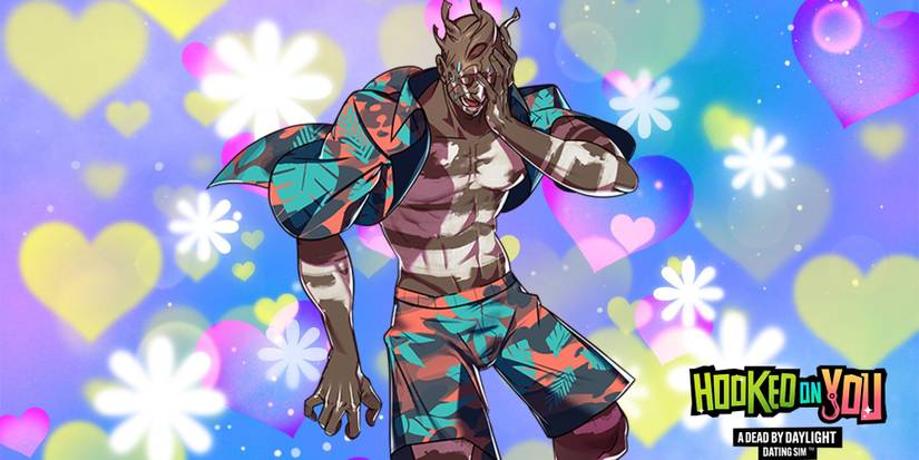 a blushing wraith against a pastel background or yellow and pink hearts and flowers