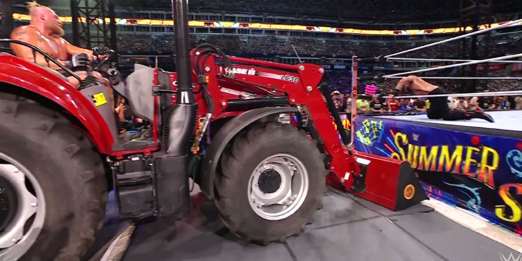 WWE 2K22 Mod Adds Brock Lesnar's SummerSlam Tractor