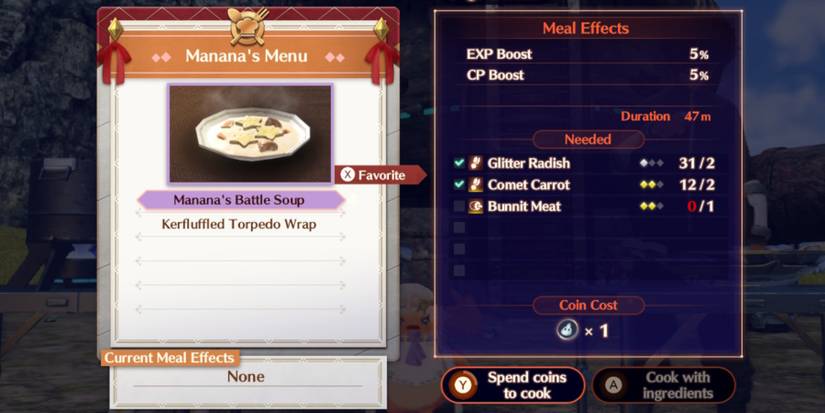 xenoblade 3 EXP boost meal