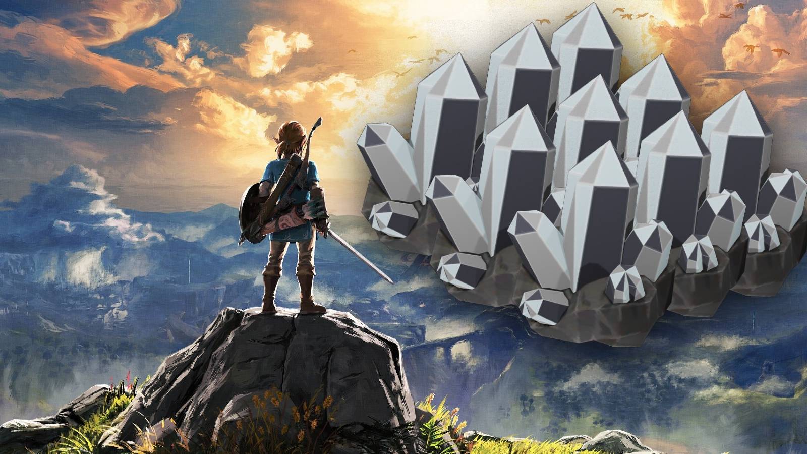 zelda breath of the wild box art diamond cluster