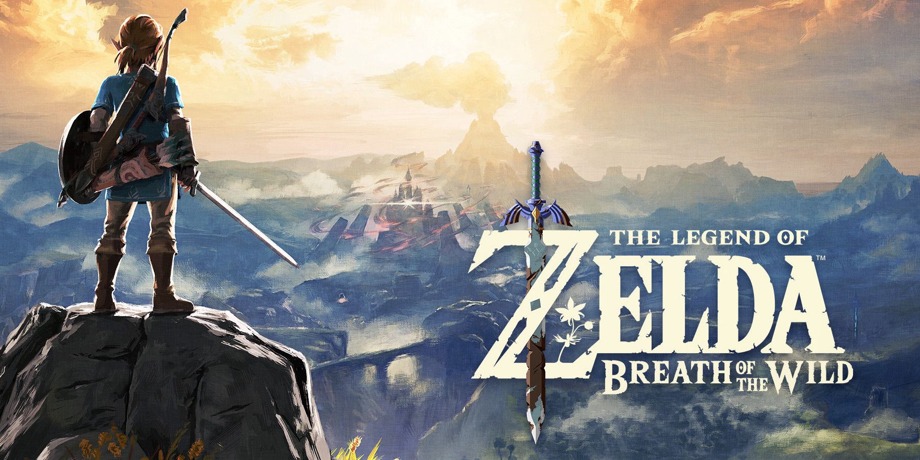 the legend of Zelda breath of the wild logo art