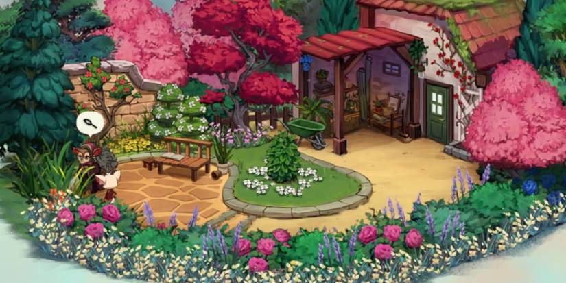 Luka talks to Gran in the backyard