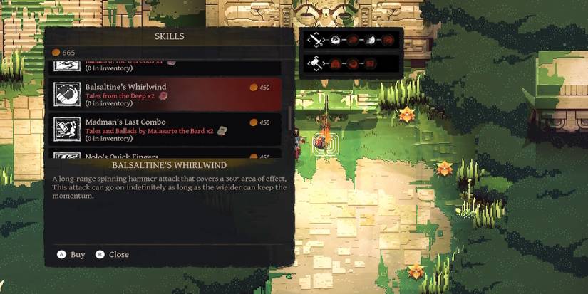 The upgrade menu in No Place For Bravery