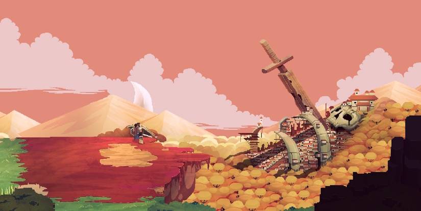 A cutscene featuring characters in No Place For Braver