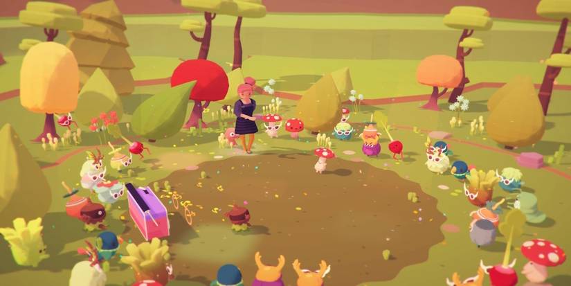 Fighting a battle in Ooblets