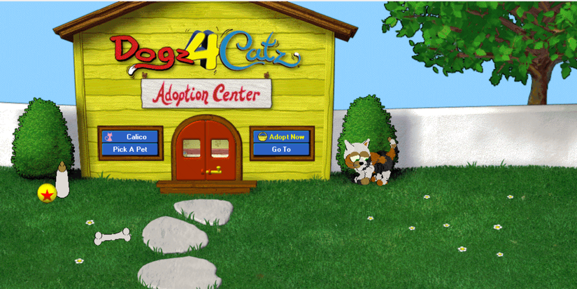 A cat in the original Petz series 