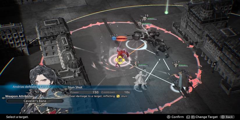 Fighting enemies in The Diofield Chronicle