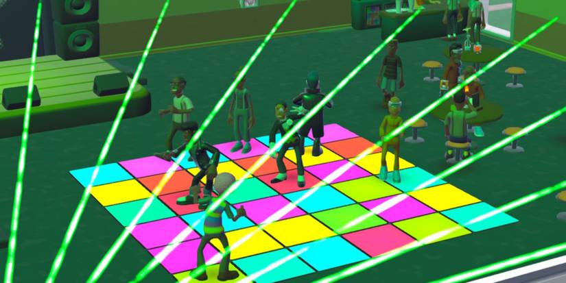 Students at a party in the Student Union, Two Point Campus