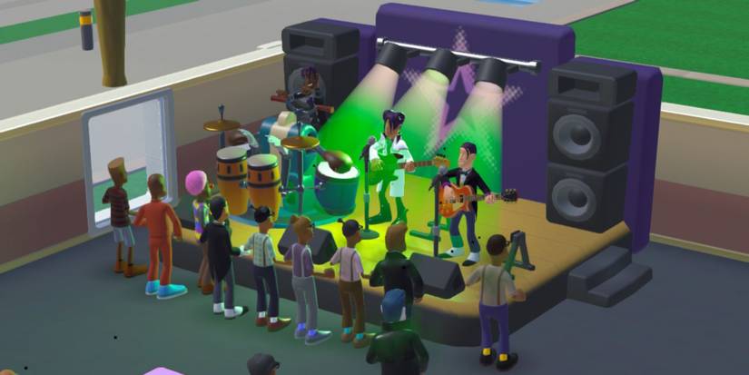 Ripped Chords plays in the Student Union, Two Point Campus