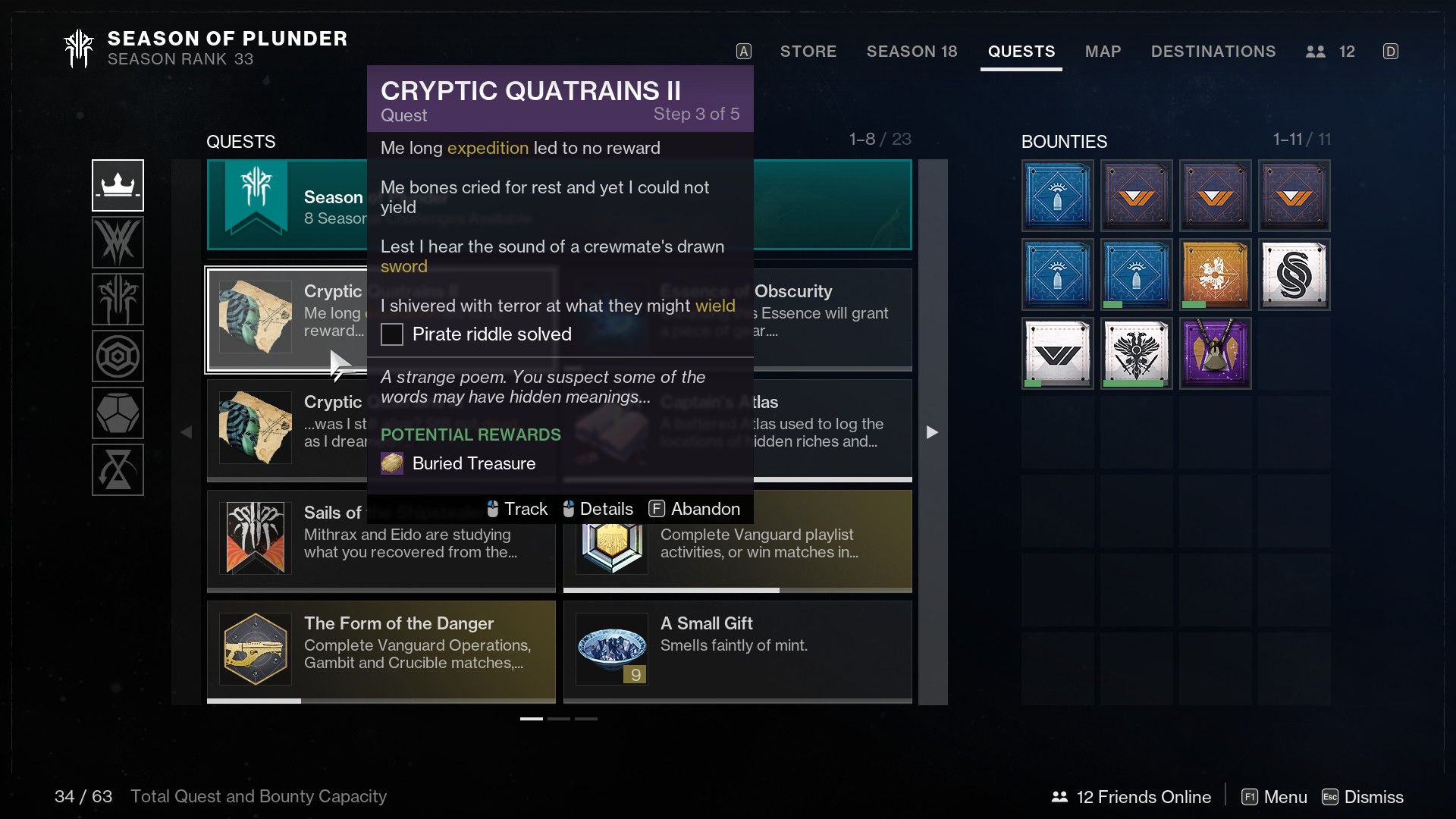 destiny 2 how to complete cryptic quatrains quest 1 2 3 star chart season of plunder guide