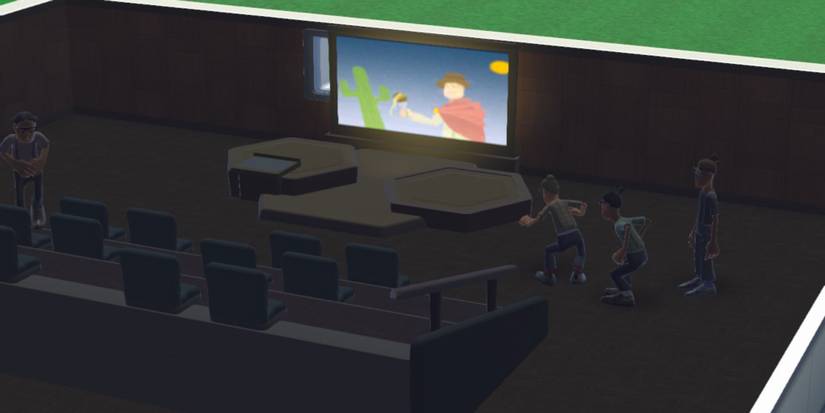 The Western Film event in Two Point Campus