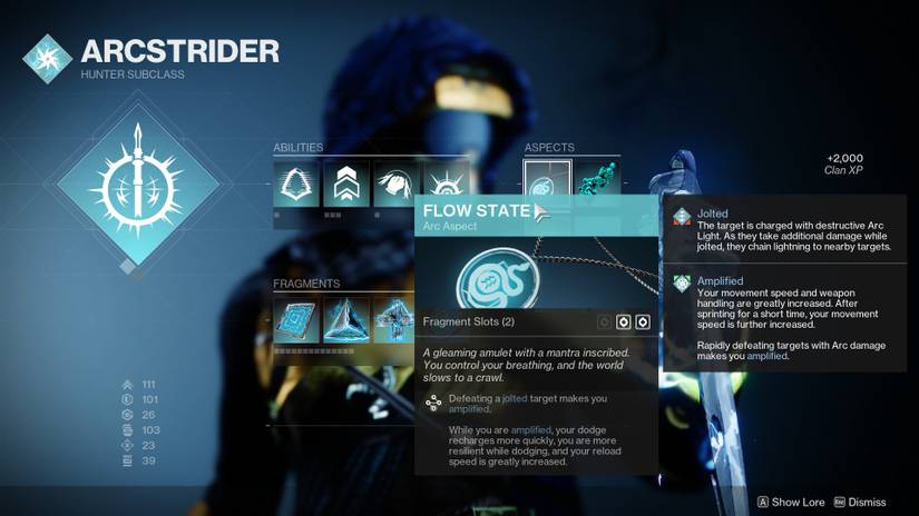 destiny 2 arc 3.0 hunter build season of plunder aspects fragments abilities exotics mods endgame
