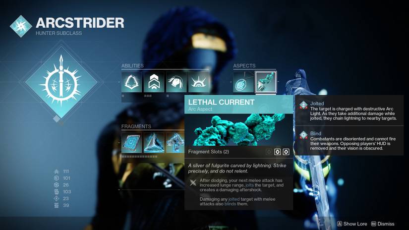 destiny 2 arc 3.0 hunter build season of plunder aspects fragments abilities exotics mods endgame