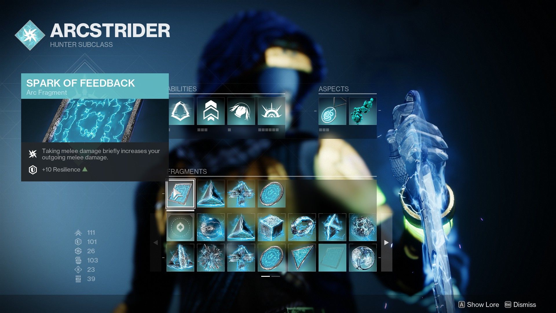 destiny 2 arc 3.0 hunter build season of plunder aspects fragments abilities exotics mods endgame