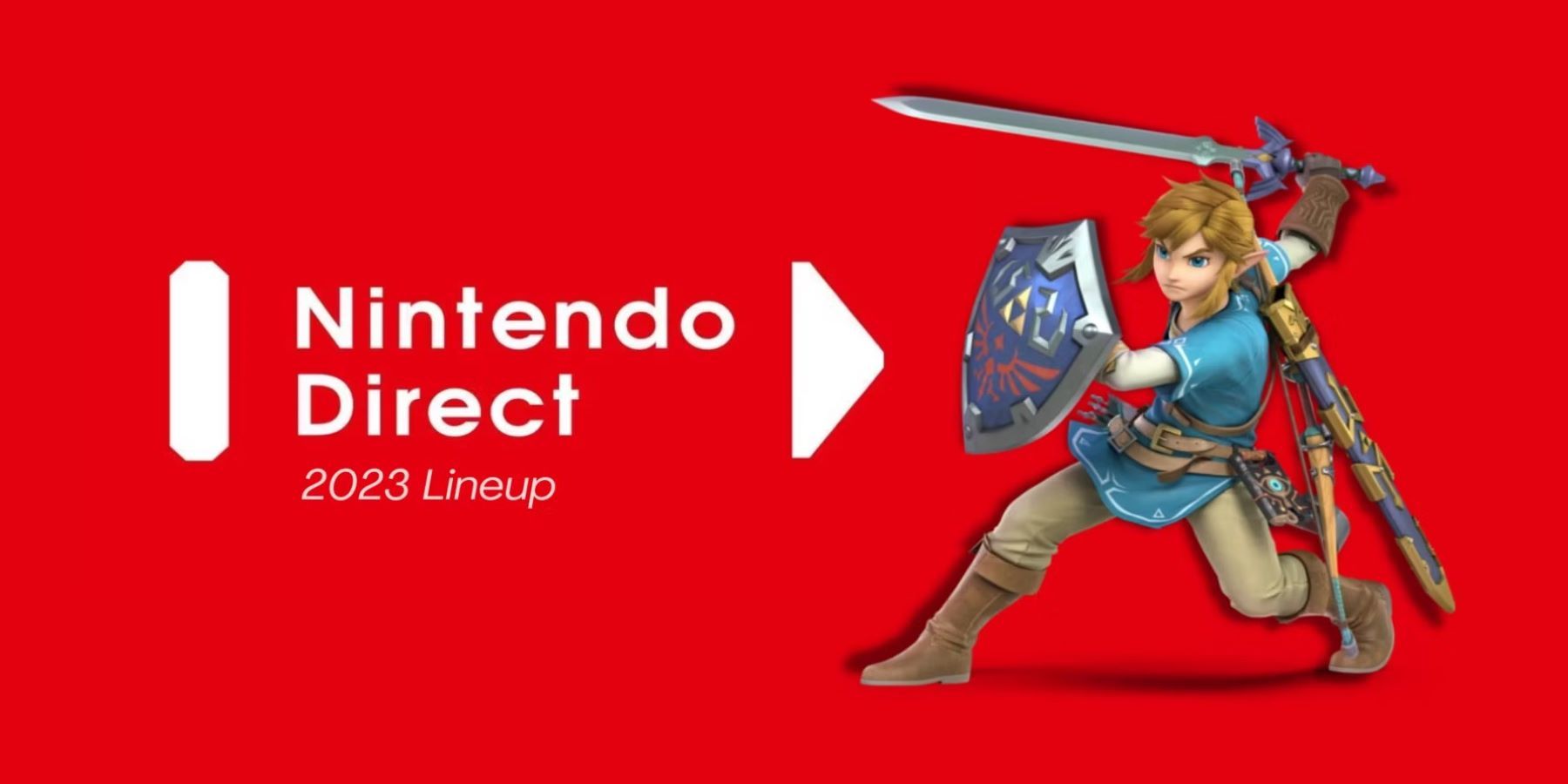 Link with the Nintendo Direct logo