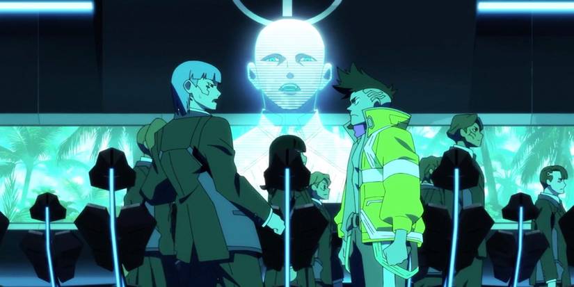 A scene featuring characters in Cyberpunk Edgerunners