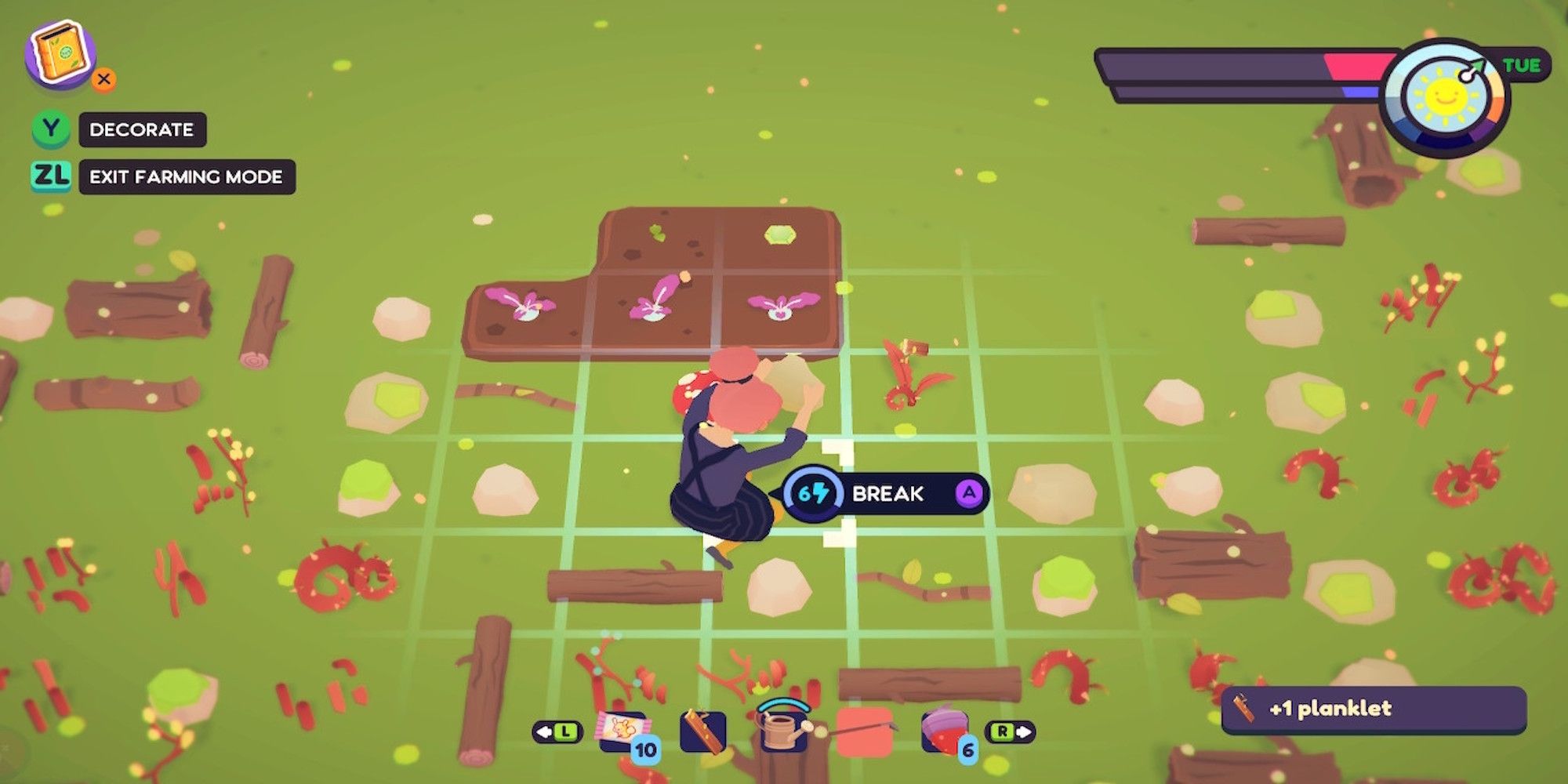 Farming for resources in Ooblets