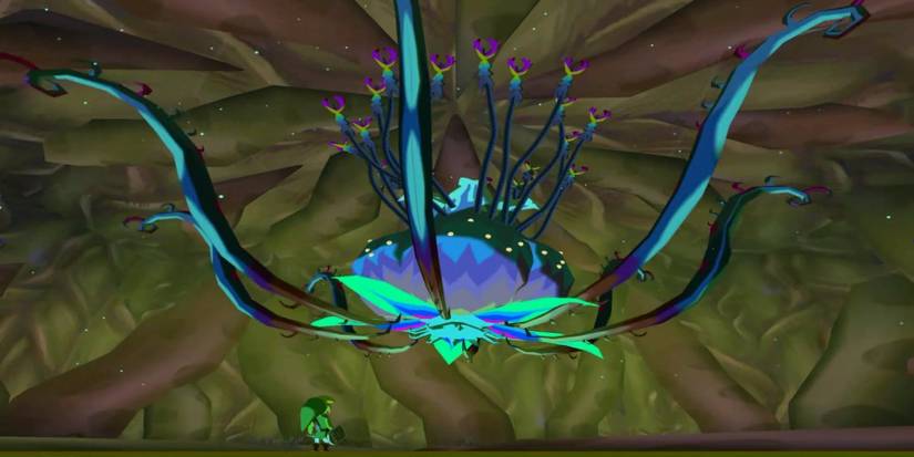 Link facing the Kalle Demos in The Legend of Zelda: Wind Waker