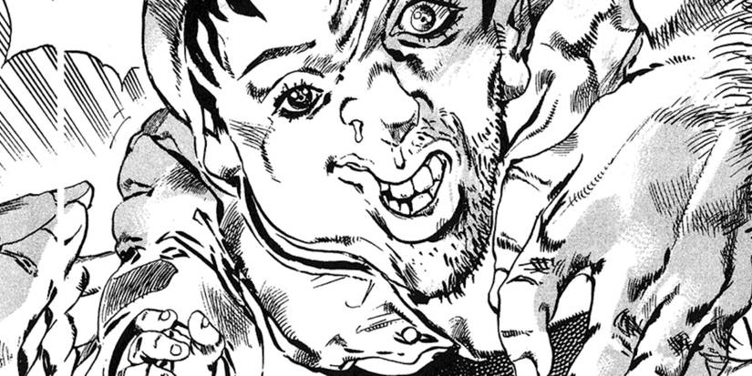 A baby transforming in the Jojo’s Bizarre Adventure Stone Ocean manga