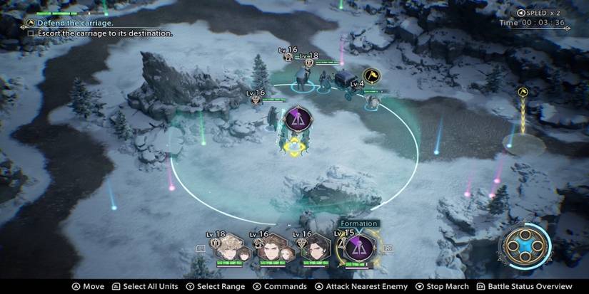 Fighting enemies in The Diofield Chronicle