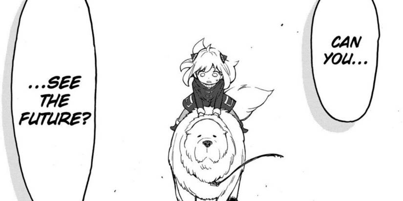 Anya when Bond saves her in the manga.