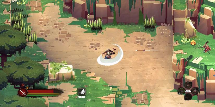 Fighting enemies in No Place For Bravery