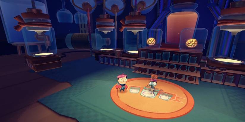 Talking to an NPC in Tinykin