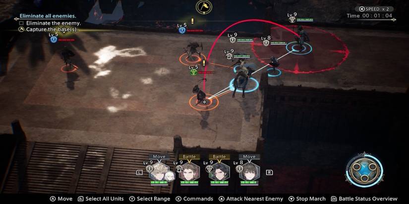 Fighting enemies in The Diofield Chronicle